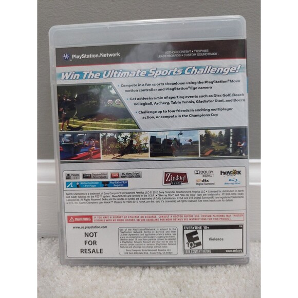 Sports Champions (PS3, 2010) - PlayStation 3 Game Requires PlayStation Move - Picture 2 of 3